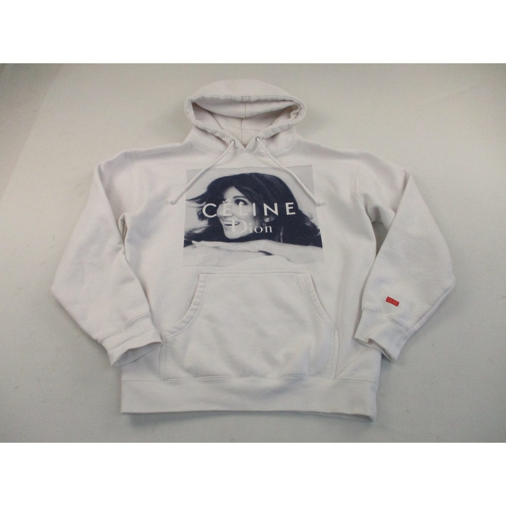 CLSC Hoodie Men M White Celine Dion Graphic Streetwear Independent Trading Co